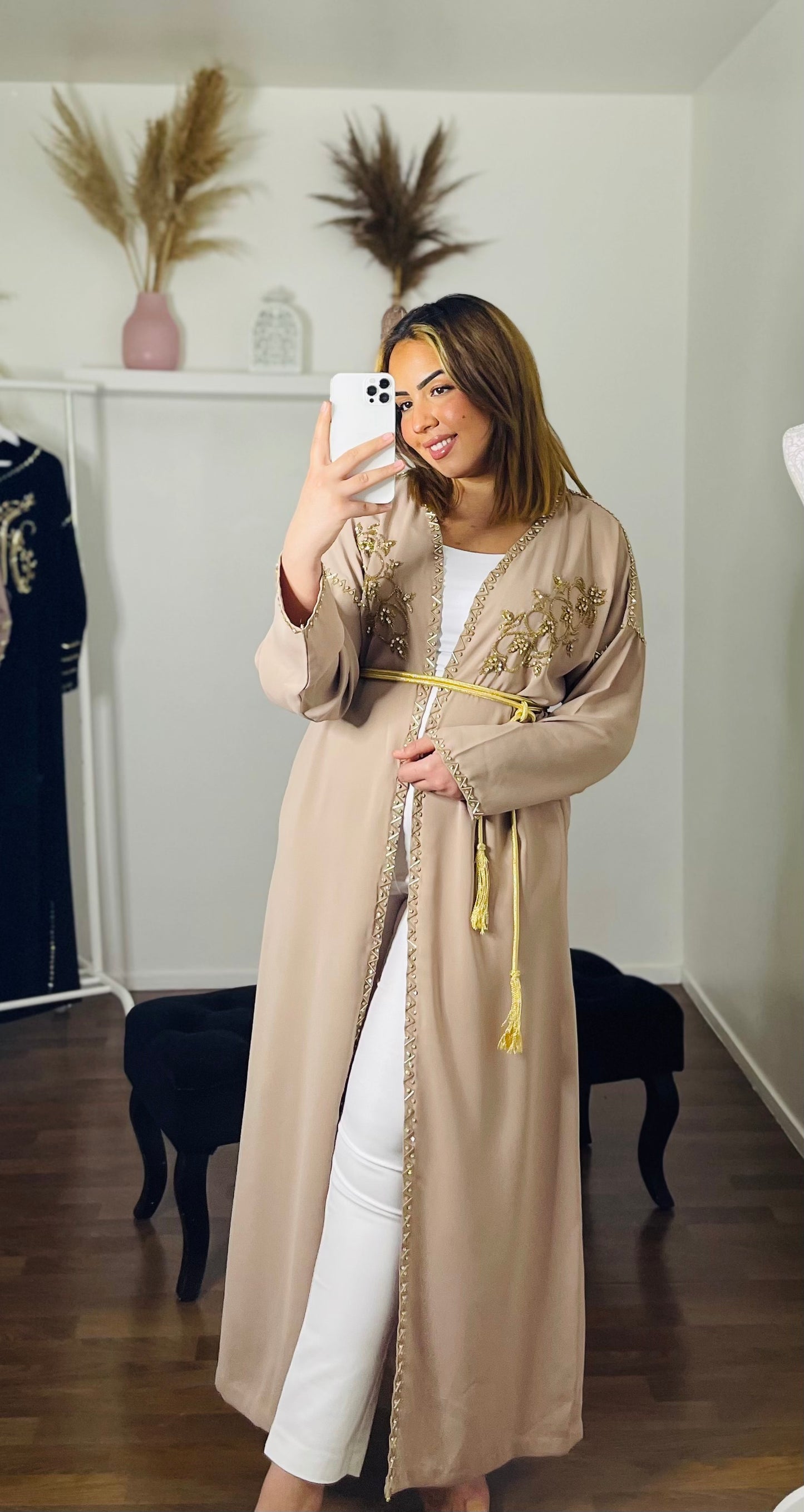 KIMONO SOURAYA PERLES BEIGE